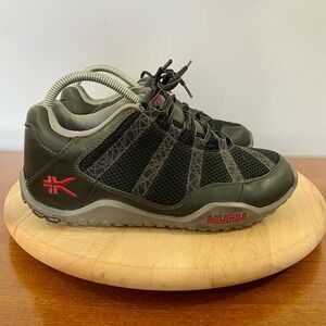 Kuru Chicane Mens 7 US Black Cardinal Red Trail Hiking Shoes Orthopedic Sneakers